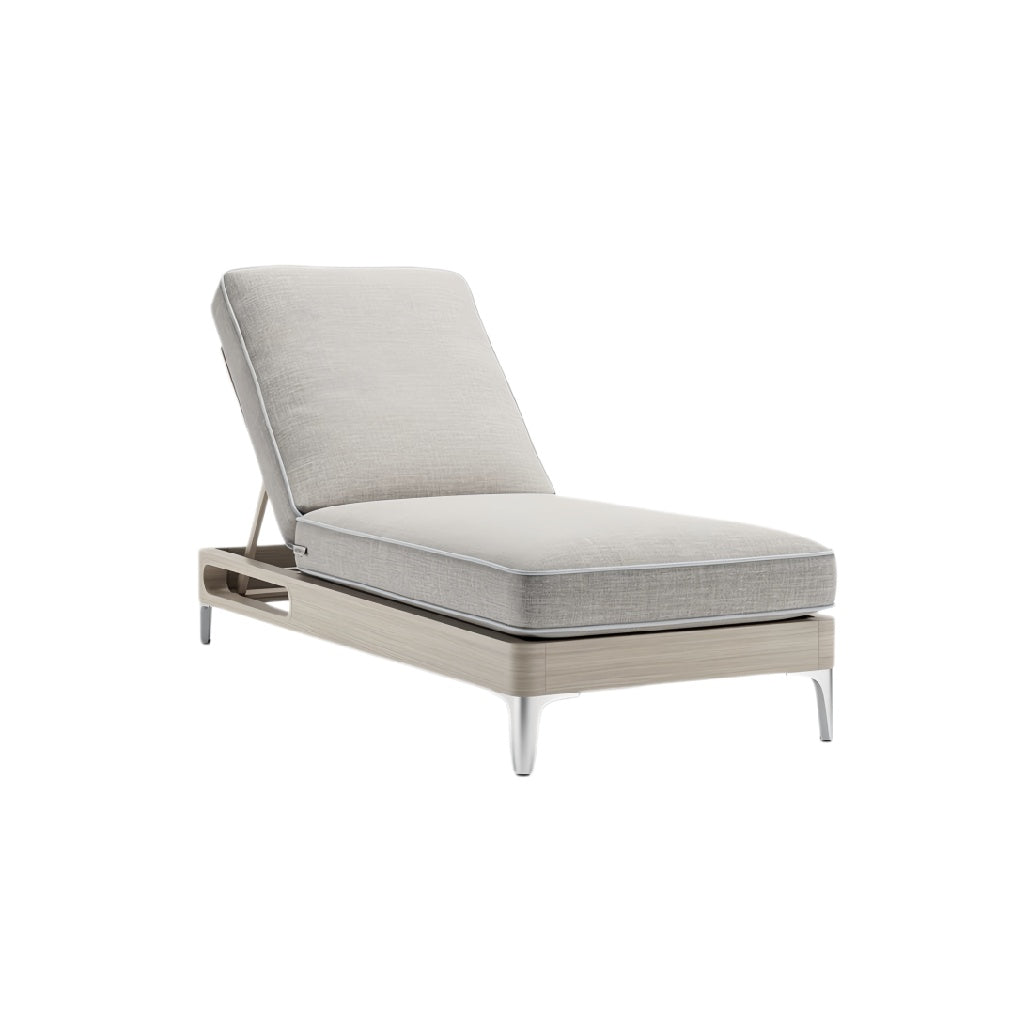 **Loungestoel met verstelbare rugleuning en minimalistisch design**