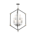 **Verlichte Hangarmatuur met Moderne Geometrische Vormgeving**